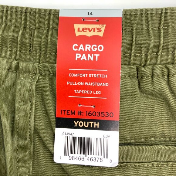 Levi's Comfort Stretch Cargo Pant Green Size 14 NWT - Picture 3 of 7